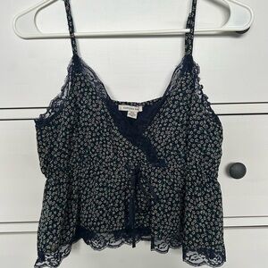 American Eagle Outfitters Navy Floral Camisole